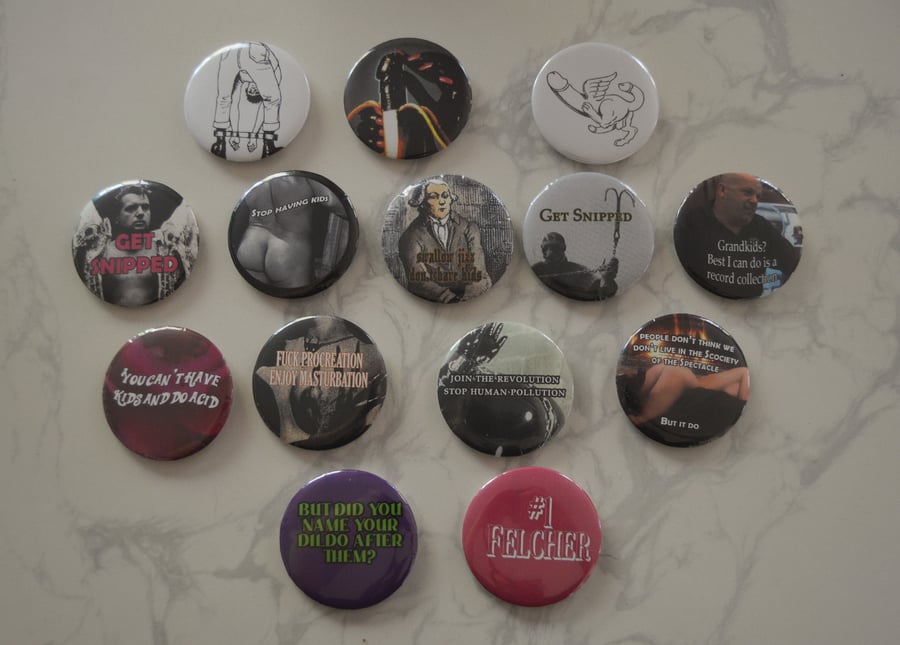 Image of Buttons you should wear around family 