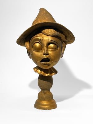 Image of Gold Scarecrow Bust from Original Sculpture's Mold - Edition of 10