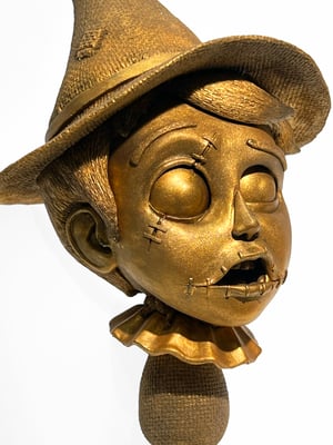 Image of Gold Scarecrow Bust from Original Sculpture's Mold - Edition of 10