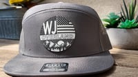 Image 1 of WJ Overland black logo grey hat