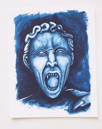 Image 4 of Dr Who - Weeping Angel - DON'T BLINK - Original Watercolor Painting
