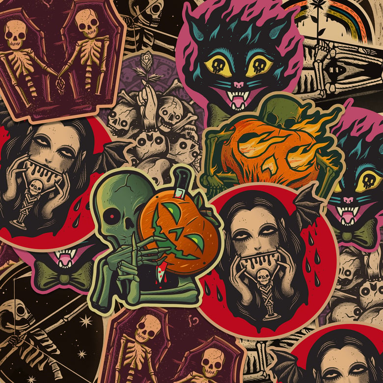 Image of DRAWLOWEEN Stickers 