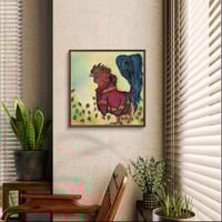 Image 1 of Rooster in a Poncho