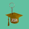 2024 Graduation Cap Keychain