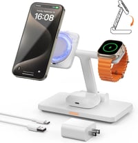 3-in-1 Foldable Charger Stand for for iPhone,Plus Mini, Ultra,Airpods