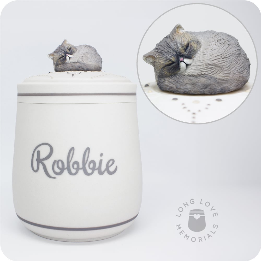 Image of Persian Cat Urn, Handmade for Your Persian Cat