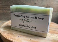 Image 5 of Dark Patchouli Lime essential oil homemade soap bar, shea butter soap, handmade soap,