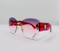 Image 1 of Oversized Red Replica Sunglasses 