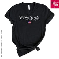 Image 1 of We The People (U.S. Flag) Women's V-Neck T-Shirt