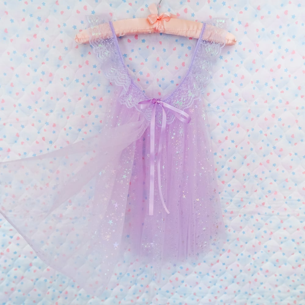 Iridescent Peignoir: Lavender