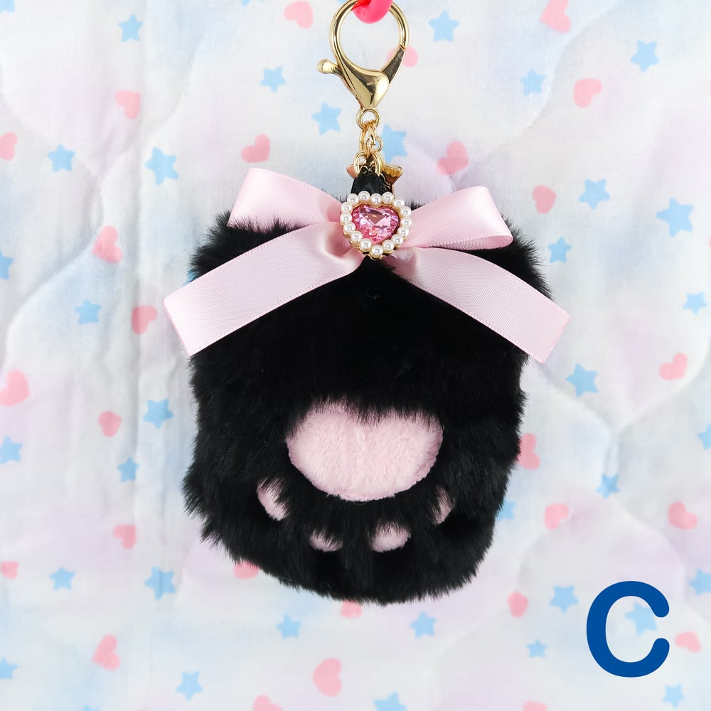 Soft Plush Paw Keychain