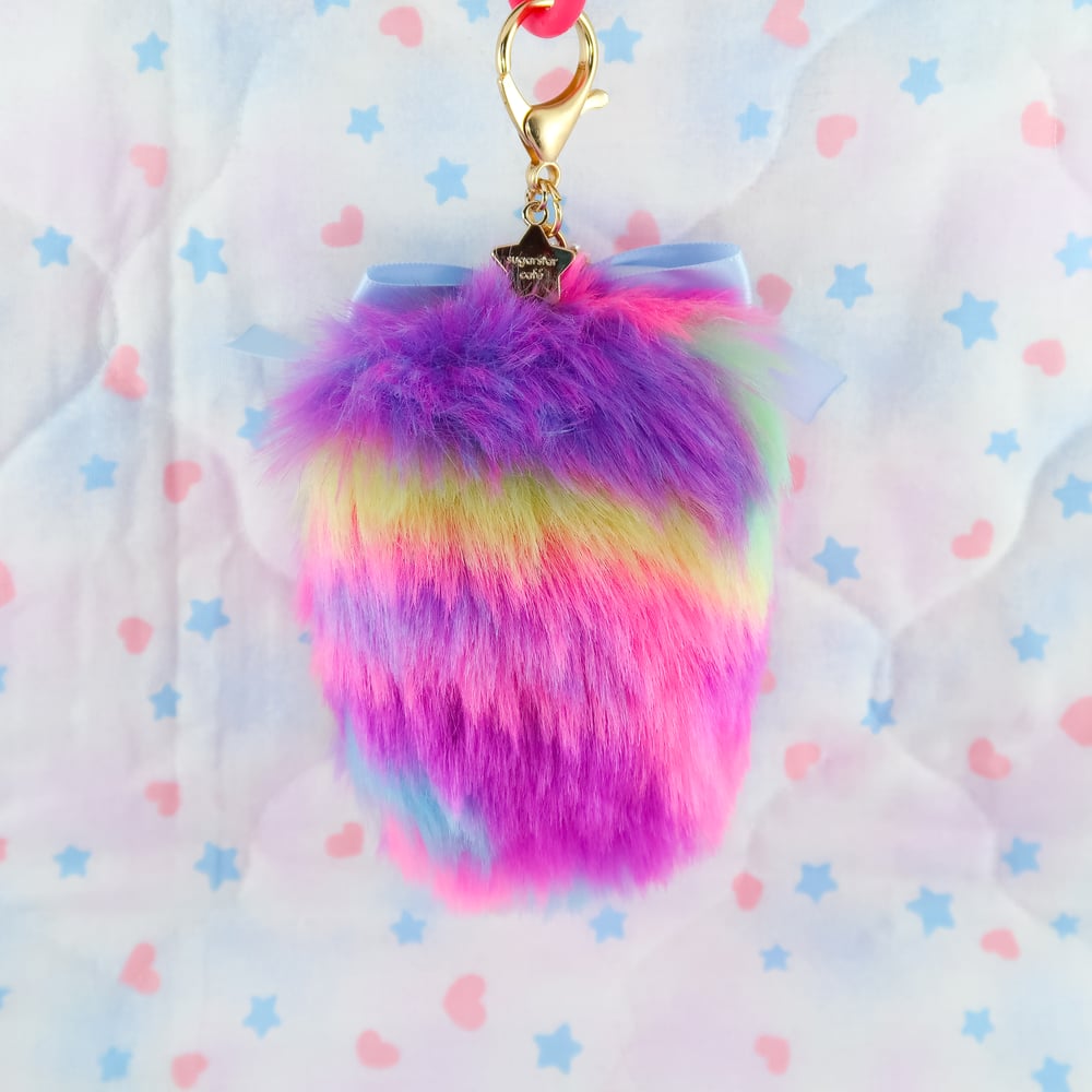 Soft Plush Paw Keychain