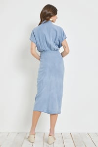 Image 2 of Ruched Waist Tied Dress