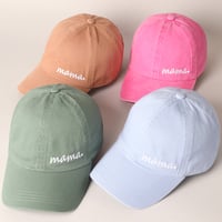 Image 1 of Mama Embroidered Baseball Cap