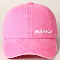 Image 3 of Mama Embroidered Baseball Cap