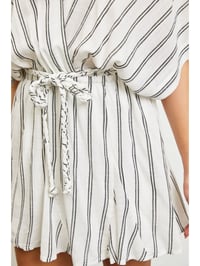 Image 4 of V-Neck Striped A-Line Dress