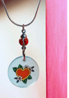 Lucky Bones - Ladybug Necklace