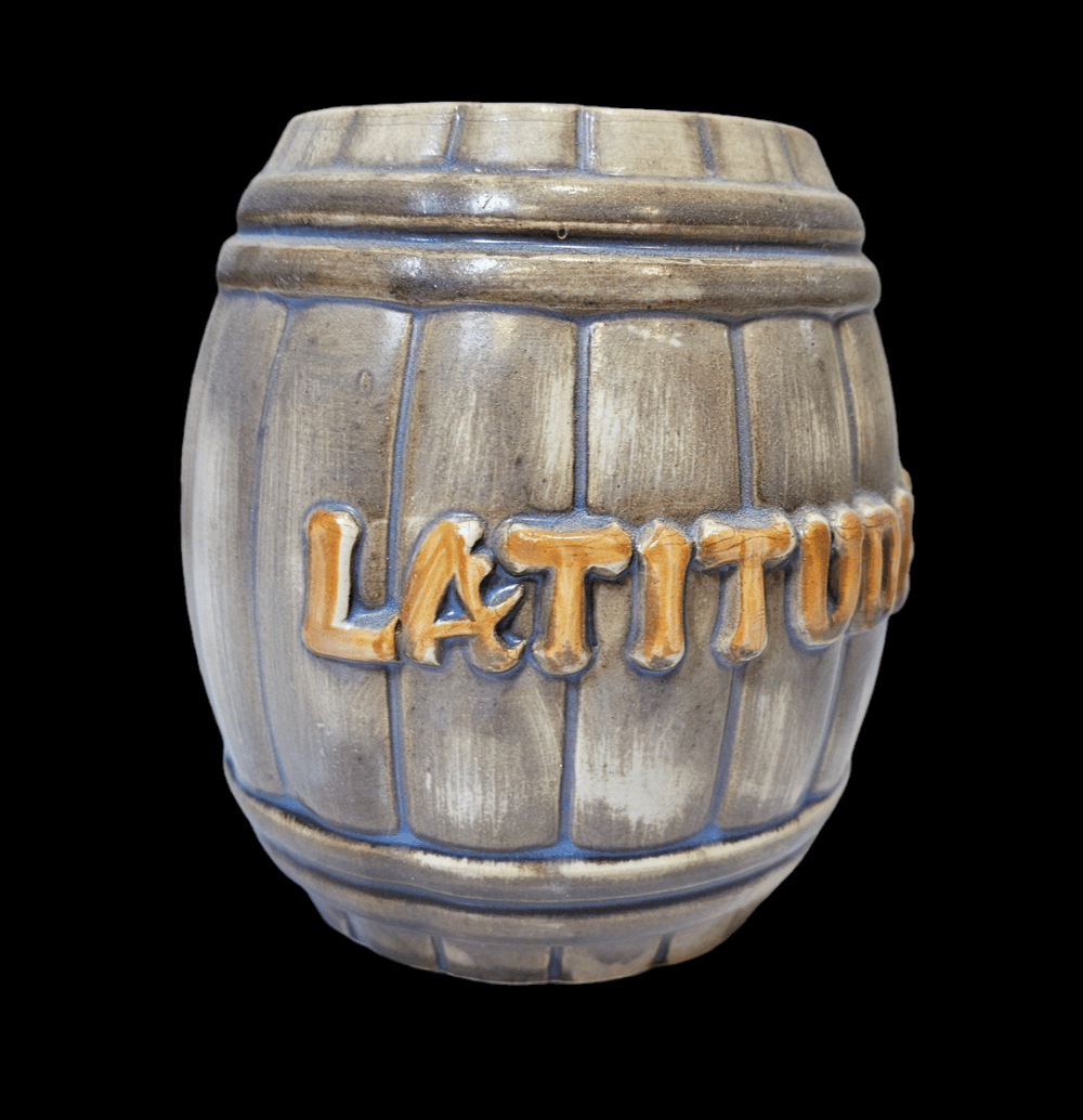 Vintage Latitude 20 OMC Rum Barrel Mug FREE SHIPPING 