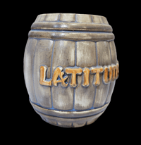 Image 3 of Vintage Latitude 20 OMC Rum Barrel Mug FREE SHIPPING 