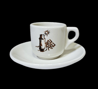 Image 1 of Vintage Aku Aku Las Vegas Demitasse Cup w/Saucer FREE SHIPPING 