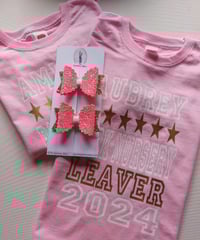 Image 2 of Nursery/School Leavers T (with hair bow option)