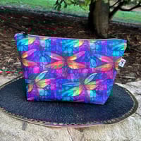 Image 1 of Rainbow Dragonfly - Large Zipper Pouch