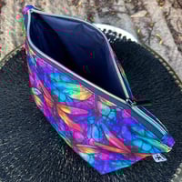 Image 3 of Rainbow Dragonfly - Large Zipper Pouch
