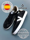 Victoria black 70’S heritage style sneaker made in Spain 