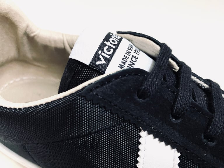 Victoria black 70’S heritage style sneaker made in Spain Image 8