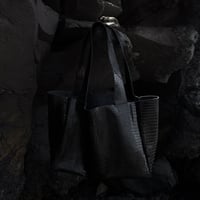 Image 1 of BLACK CROC LEATHER BAG