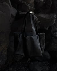 Image 2 of BLACK CROC LEATHER BAG
