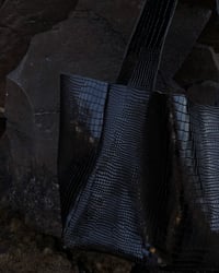 Image 4 of BLACK CROC LEATHER BAG