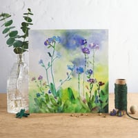 Image 1 of Woodland Forget-me-nots Greetings Card