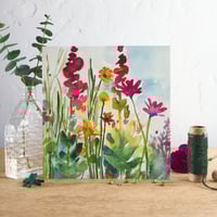 Image 1 of Foxgloves Greetings Card