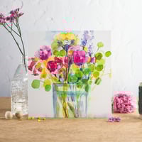 Image 1 of Rose Vase Greetings Card