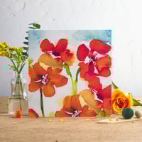 Image 1 of Nasturtiums Greetings Card