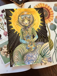 Original Mermaid art oracle  original art, tarot artwork, watercolour art, The mermaids purse oracle