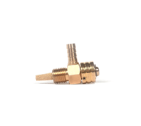 Image 2 of PRISM SUPPLY PETCOCK 90 DEGREE 1/4" NPT BRASS