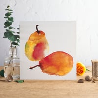 Image 1 of Pair of pears Greetings Card