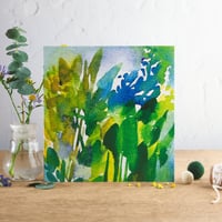 Image 1 of Green Leaves Greetings Card