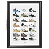 Image 2 of Sneaker Poster Nike Jordan x Travis Scott Collection Print