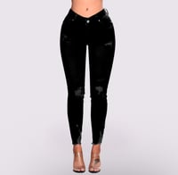 Image 2 of Hole Demin Trouser Pants 