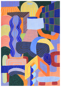 Image 1 of Leggy Bending Flops (print)