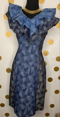 Image 1 of Ginger Patchwork Denim Dress - Size: M