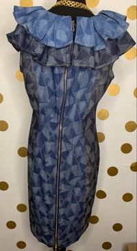 Image 2 of Ginger Patchwork Denim Dress - Size: M