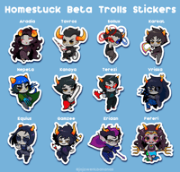 Image 2 of Homestuck Trolls Stickers