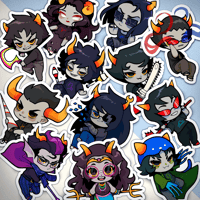 Image 1 of Homestuck Trolls Stickers