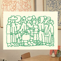 Image 2 of 'Queue pt. 4' SCREENPRINT