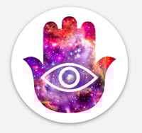 Hamsa Spiritual Hand Galaxy Vinyl Stickers