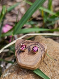 Image 2 of Rhodolite Garnet Earrings 